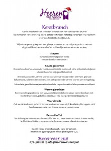 Kerstbrunch 2018 promo