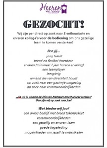 personeel advertentie